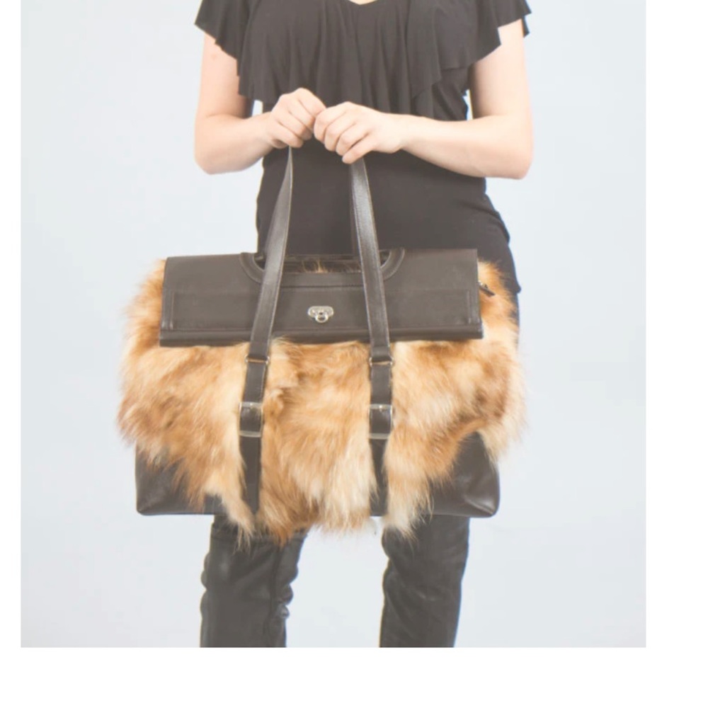Morris Kaye & Sons Alpaca fur bag new without tags